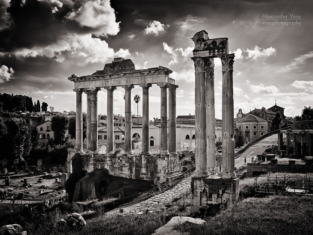 Black and White Photography: Rome – Forum Romanum