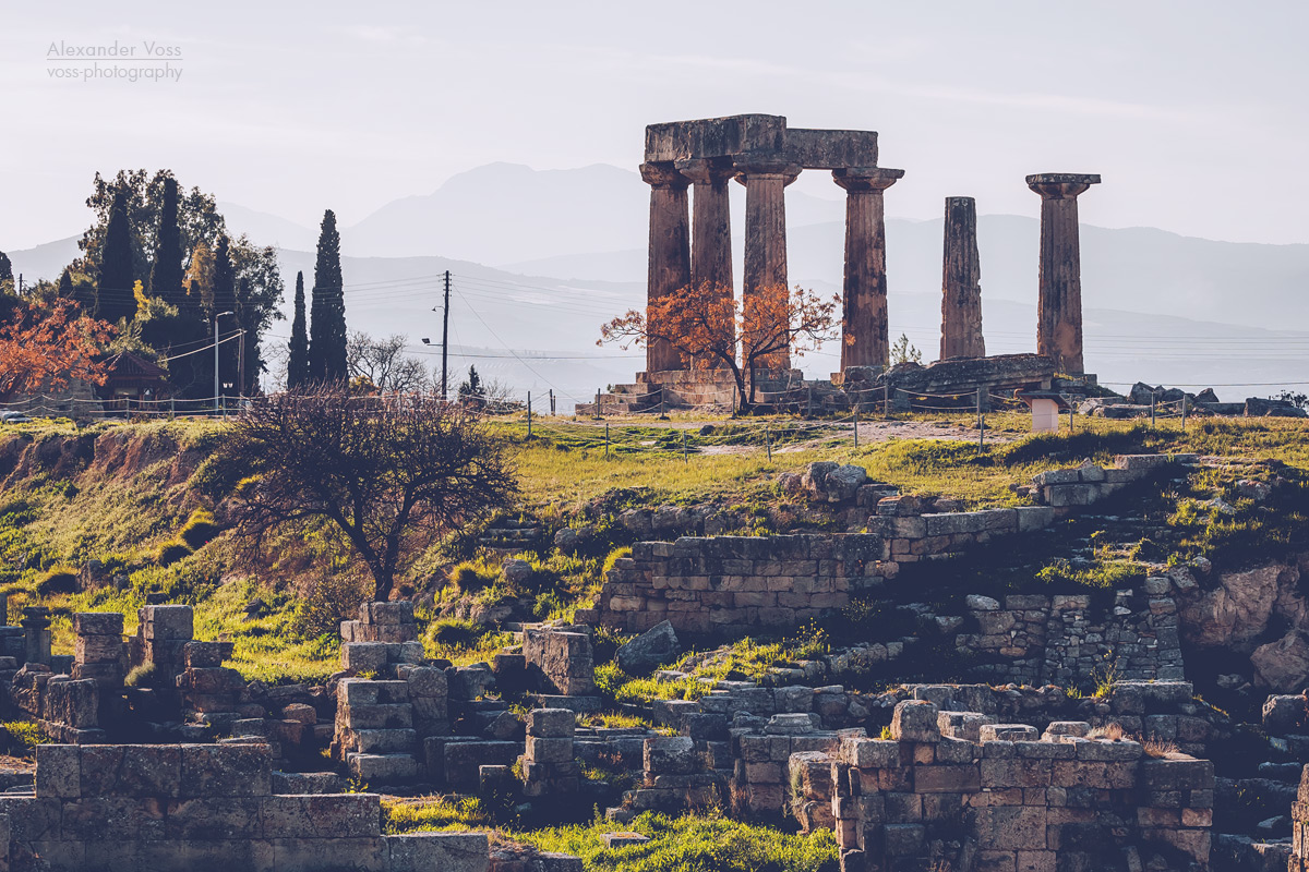Korinth – Apollon-Tempel (Peloponnes, Griechenland)
